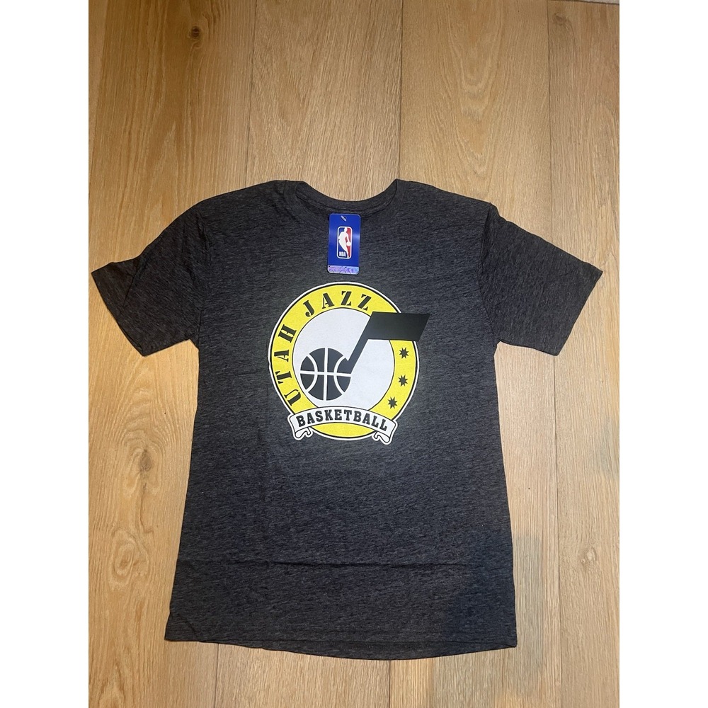 Utah Jazz NBA Officially Licensed Tri-Blend T-Shirt Charcoal Black, Small - Picture 2 of 5